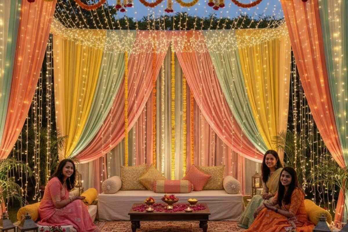 light decoration for mehndi