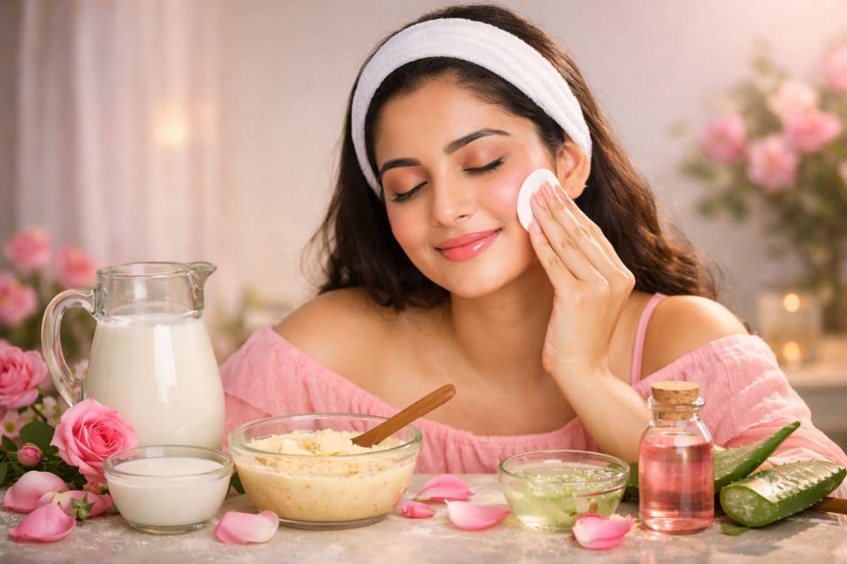 घर बैठे चेहरे पर चाहिए चेहरे पर गुलाबी निखार, तो इन चीजों का रोजाना करें इस्तेमाल 