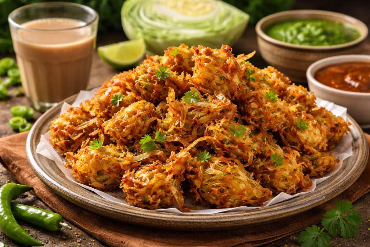 घर पर 5 मिनट में तैयार करें सुपर क्रंची पत्ता गोभी पकोड़ा, शाम की चाय के साथ परफेक्ट स्नैक आइडिया