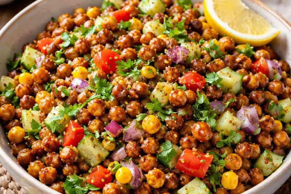 टेस्टी रोस्टेड चना सलाद को ऐसे करें मिनटों में तैयार