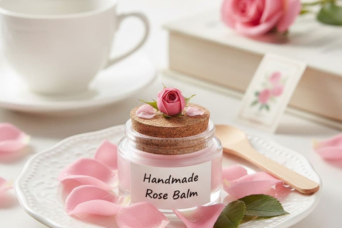 rose lip balm