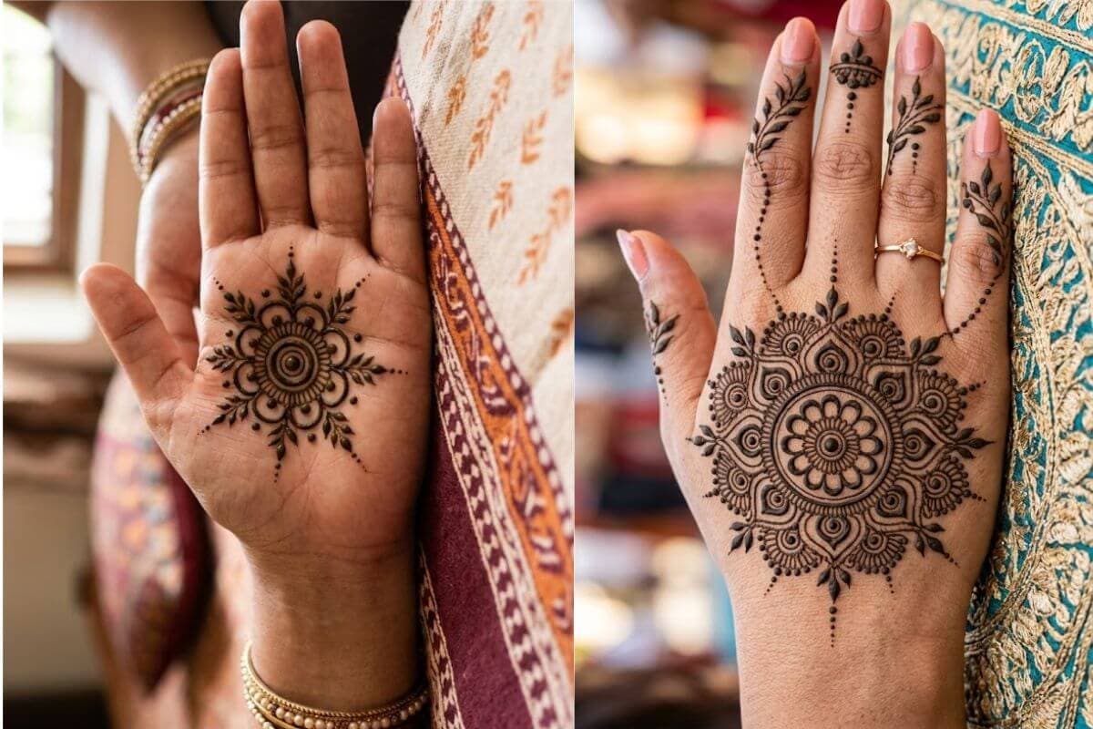 घर पर लगाएं ये आसान सेंटर मेहंदी डिजाइन, देखने वाले करेंगे तारीफ