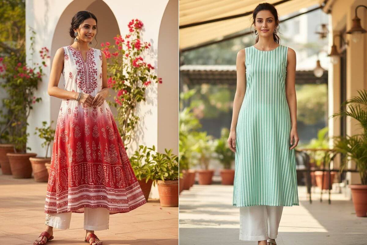 sleeveless kurti
