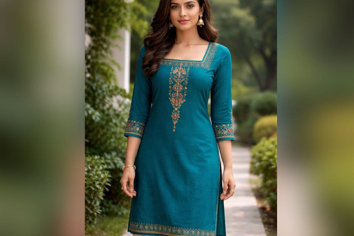 square neck kurti