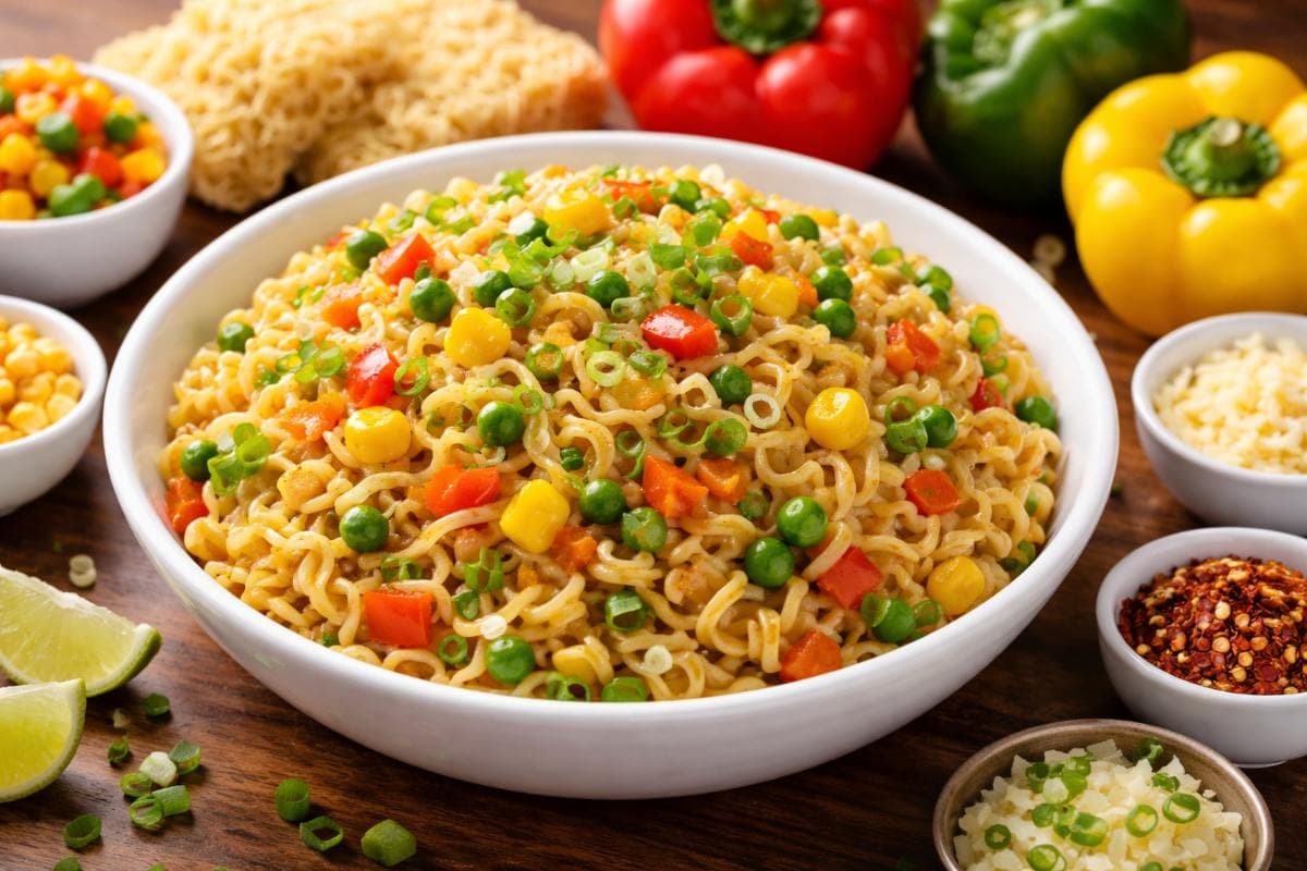 बच्चों को सब्जियां खिलाने का सबसे आसान तरीका, 10 मिनट में बनाएं ये रंग-बिरंगी वेज रेनबो मैगी