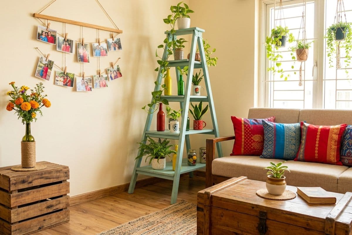 पुराने सामान से सजाएं अपना लिविंग रूम, बिना खर्च किए घर दिखेगा नया