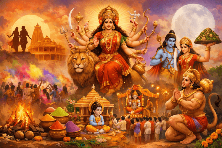 चैत्र मास लाएगा आस्था का रंग, नवरात्रि-रंगपंचमी-रामनवमी और हनुमान जयंती जैसे कई बड़े पर्व