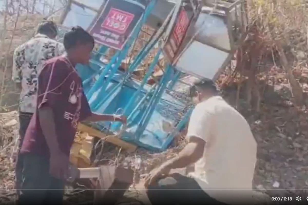 नवरात्रि के मौके पर छत्तीसगढ़ के खल्लारी माता मंदिर में रोपवे दुर्घटना