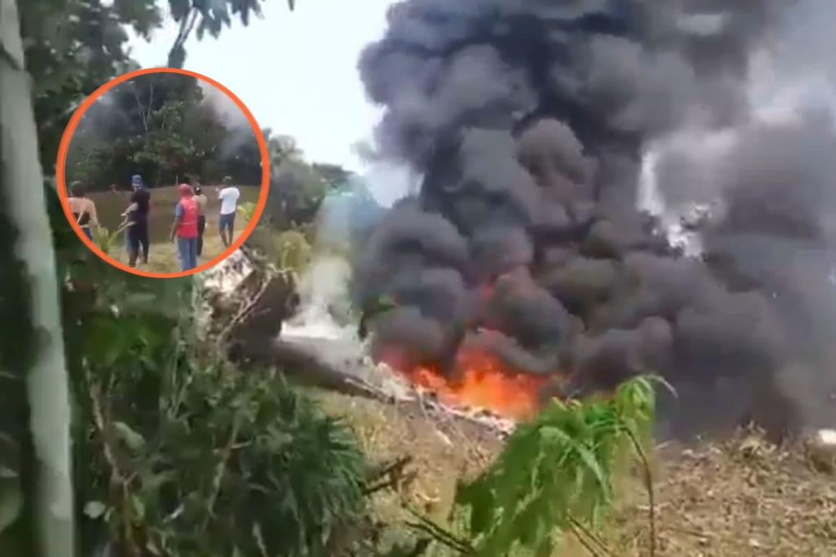 कोलंबिया में मिलिट्री प्लेन क्रैश, डरावना वीडियो आया सामने