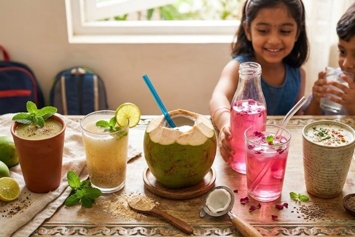 बच्चों की गर्मी और थकान का रामबाण हैं ये 5 देसी कूलिंग ड्रिंक्स