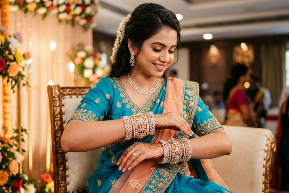 Floral Design Bangles