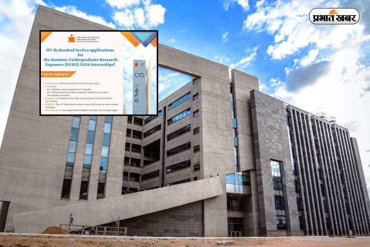 लड़कियों के लिए 100 सीटें आरक्षित, IIT Hyderabad में इंटर्नशिप का मौका