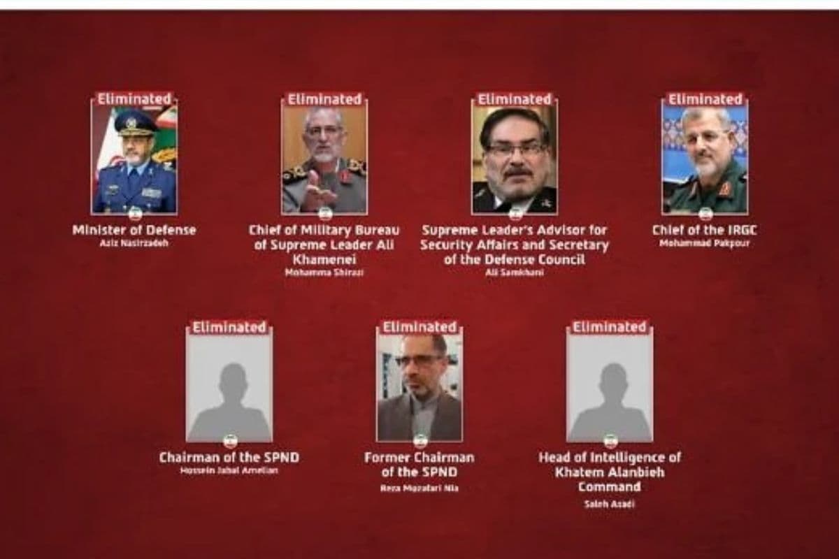 इजरायल ने खत्म कर दी ईरानी सेना की लीडरशिप, 7 बड़े अधिकारी मारे गए