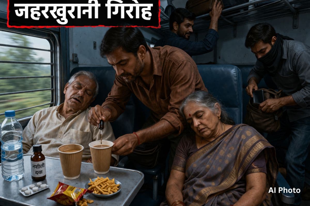 बिहार के लोग यूपी में जहरखुरानी गिरोह के हुए शिकार, सरयू एक्सप्रेस में 3 बेहोश