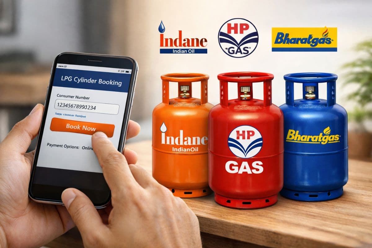 घर बैठे मिनटों में बुक करें LPG सिलेंडर, जानिए Indane-HP-Bharat Gas के आसान तरीके