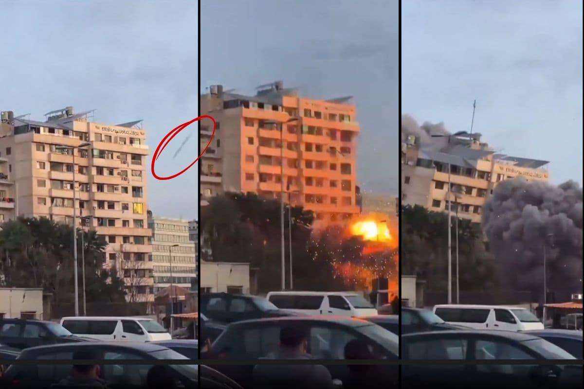 लेबनान की 22 मंजिला इमारत, इजरायल ने 11 सेकेंड में ढहाई, धुएं के गुबार के बीच तबाही का Video