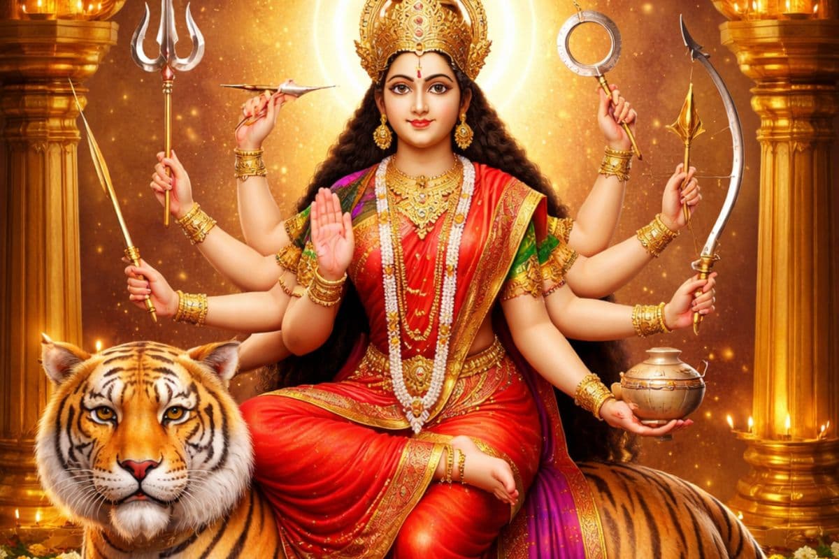 चैत्र नवरात्रि का तीसरा दिन है आज, जानें मां चंद्रघंटा का प्रिय भोग, फूल और शुभ रंग