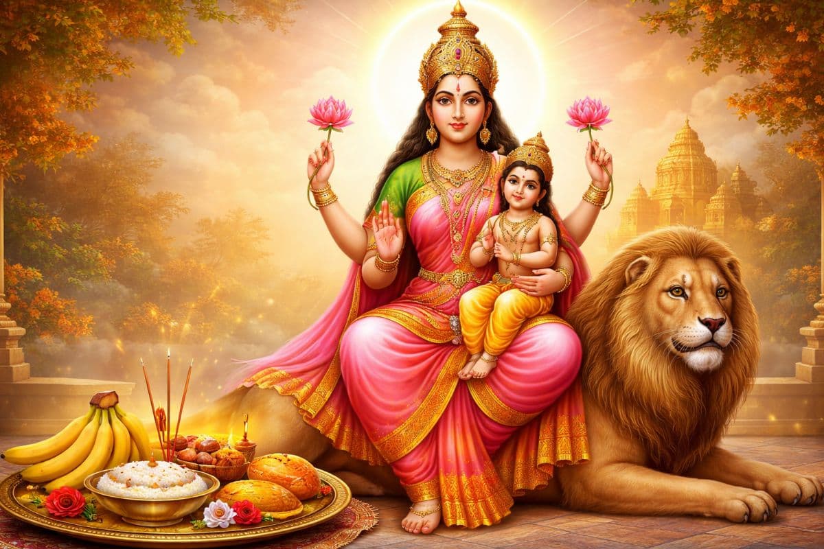 चैत्र नवरात्रि के पांचवें दिन मां स्कंदमाता का करें स्मरण, यहां पढ़ें उनकी संपूर्ण आरती