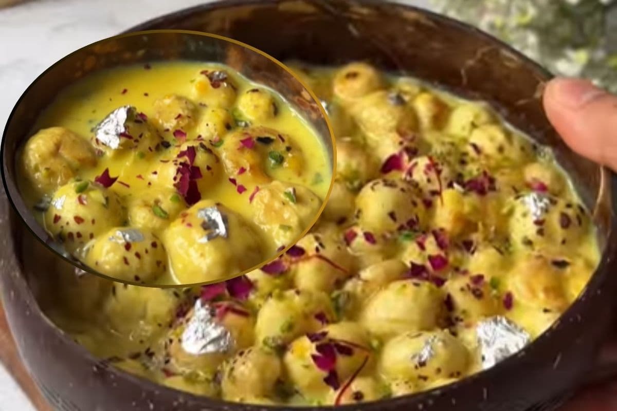 आम के मौसम में जरूर ट्राई करें हिमांशी शर्मा बताया मैंगो मखाना रसमलाई