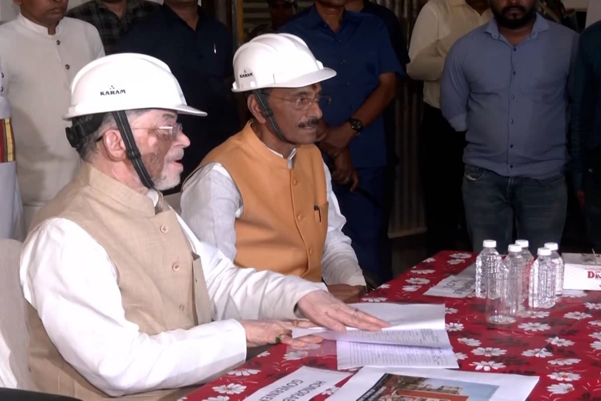 रांची में बन रही मेगा लाइब्रेरी, राज्यपाल संतोष गंगवार और केंद्रीय मंत्री संजय सेठ ने किया निरीक्षण