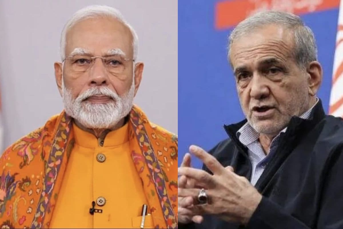 Narendra Modi and Dr Masoud Pezeshkian Narendra Modi and Dr Masoud Pezeshkian