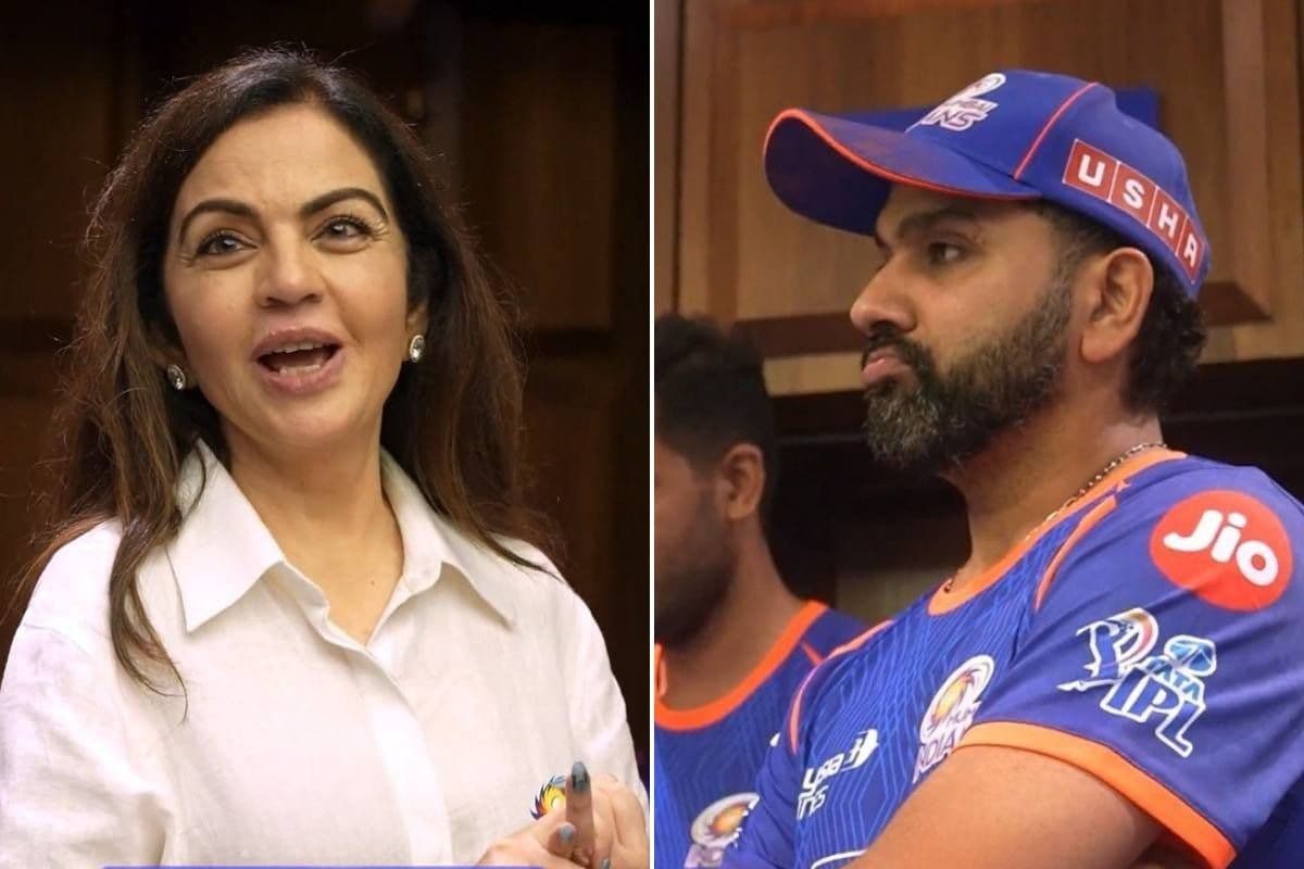 मुंबई इंडियंस की मालकिन नीता अंबानी और पूर्व कप्तान रोहित शर्मा मुंबई इंडियंस की मालकिन नीता अंबानी और पूर्व कप्तान रोहित शर्मा