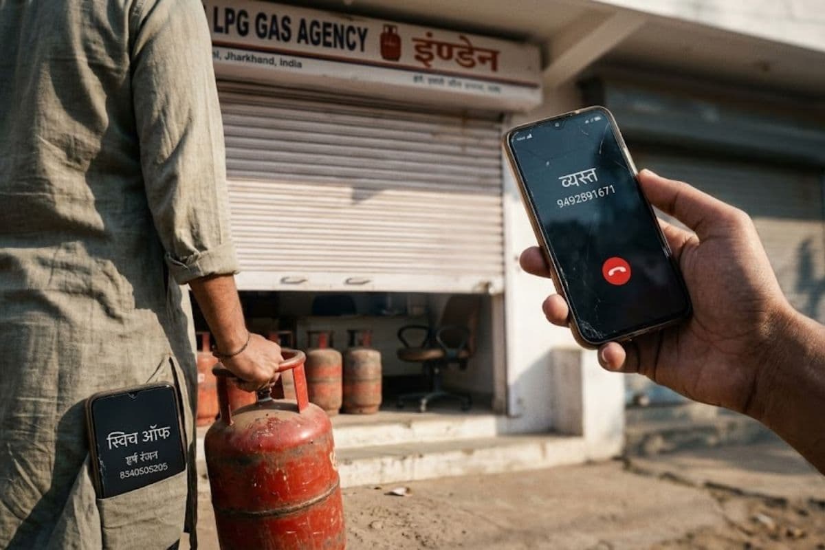 रांची में LPG के लिए भगदड़, हेल्पलाइन नंबर कहीं स्विच ऑफ तो कहीं बिजी, लोग घंटों धूप में खड़े फिर भी बेरंग