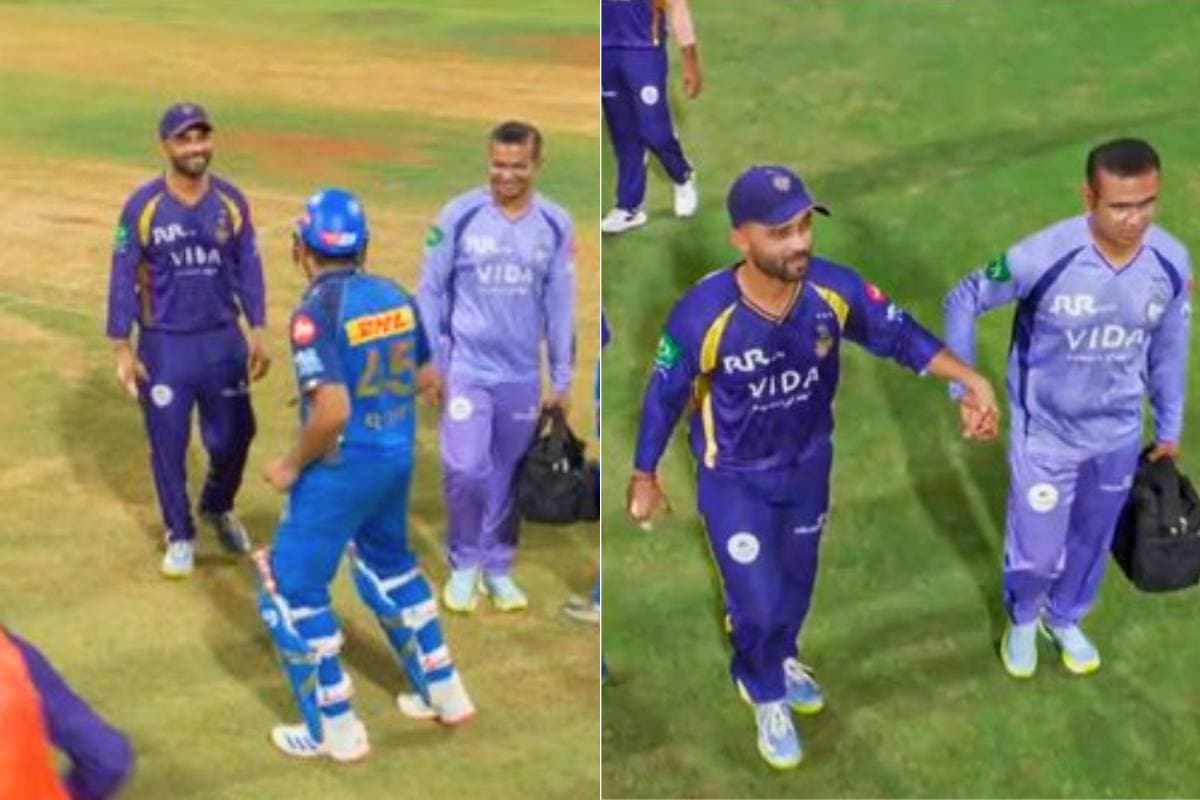 MI vs KKR: दर्द से तड़प रहे थे अजिंक्य रहाणे, सामने अचानक डांस करने लगे रोहित शर्मा