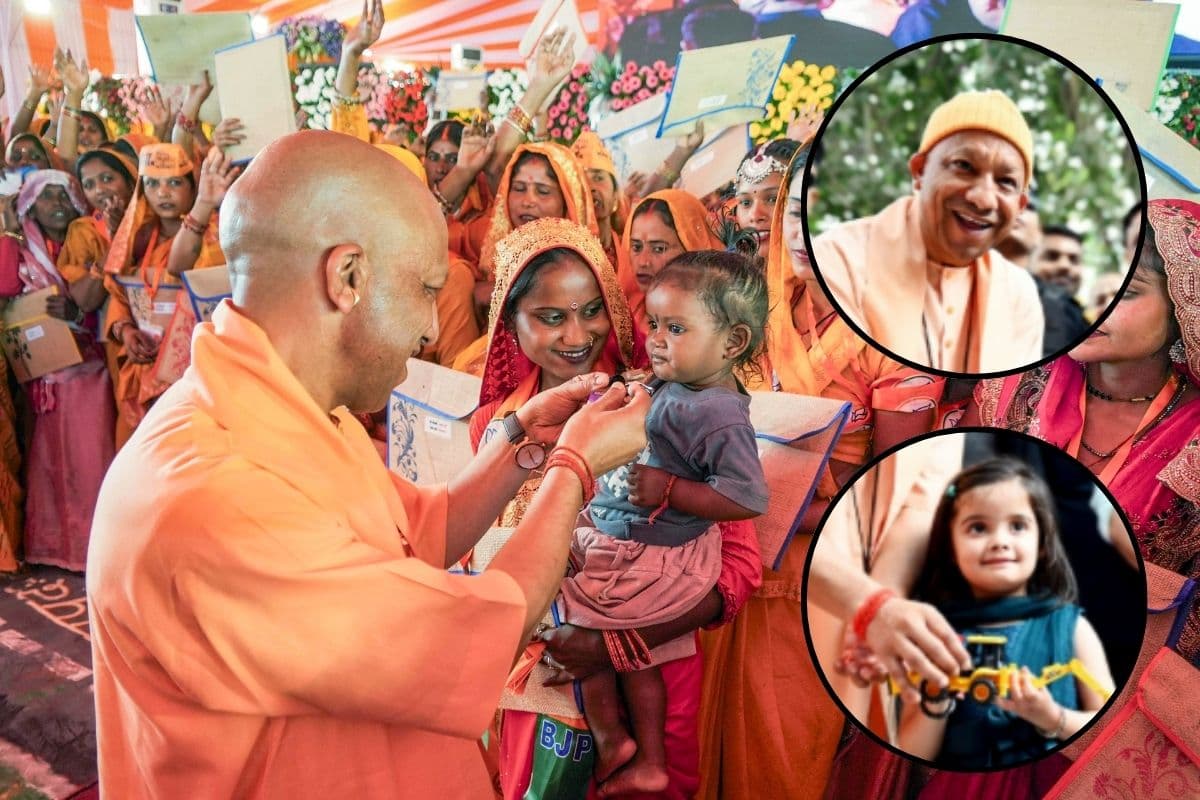 गिफ्ट देखकर हंसी रोक नहीं पाए सीएम योगी, जानें क्या थी वो चीज