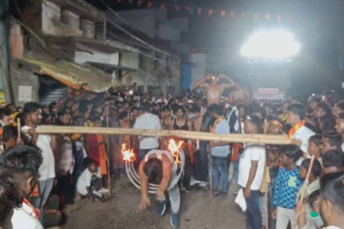 चांडिल में रामनवमी विसर्जन जुलूस धूमधाम से निकला, रामधुन पर झूमे श्रद्धालु