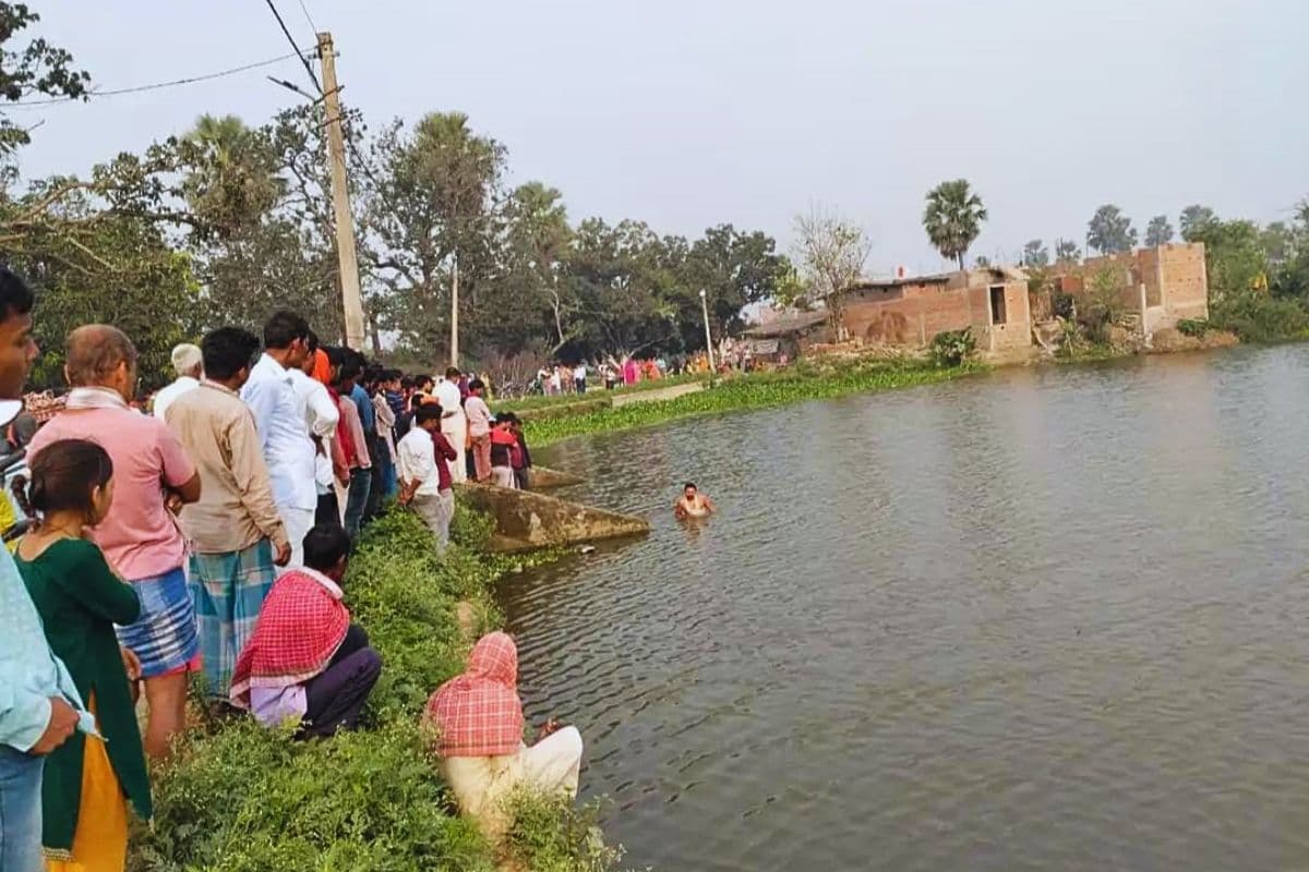 दरभंगा में खौफनाक मंजर, तालाब में तैरती मिली पति-पत्नी की लाश, गांव में दहशत