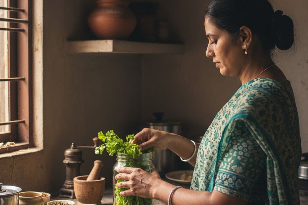 एक हफ्ते तक ताजा रहेगा धनिया, अपनाएं शेफ नेहल करकेरा का आसान तरीका