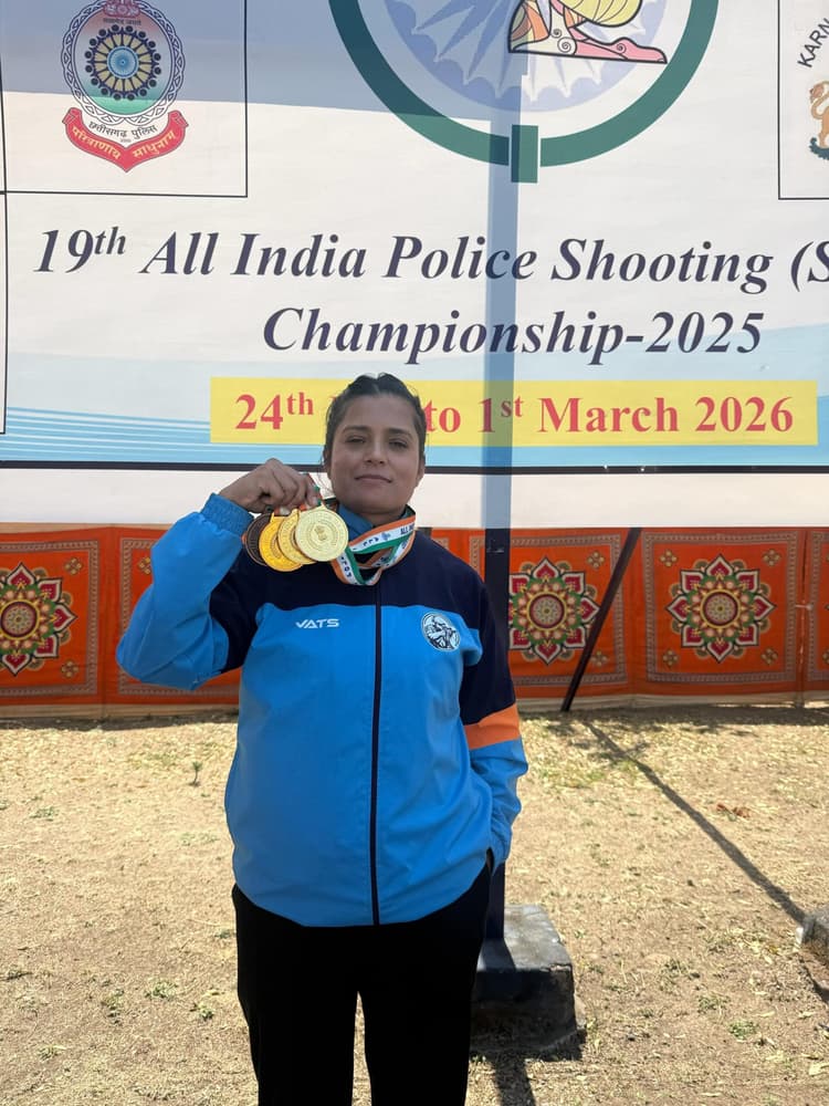 पुलिस शूटिंग चैंपियनशिप में सीमा ने तीन स्वर्ण व एक कांस्य को किया अपने नाम