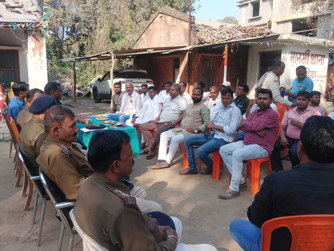 होली व रमजान को लेकर मानसी थाना में शांति समिति की बैठक आयोजित