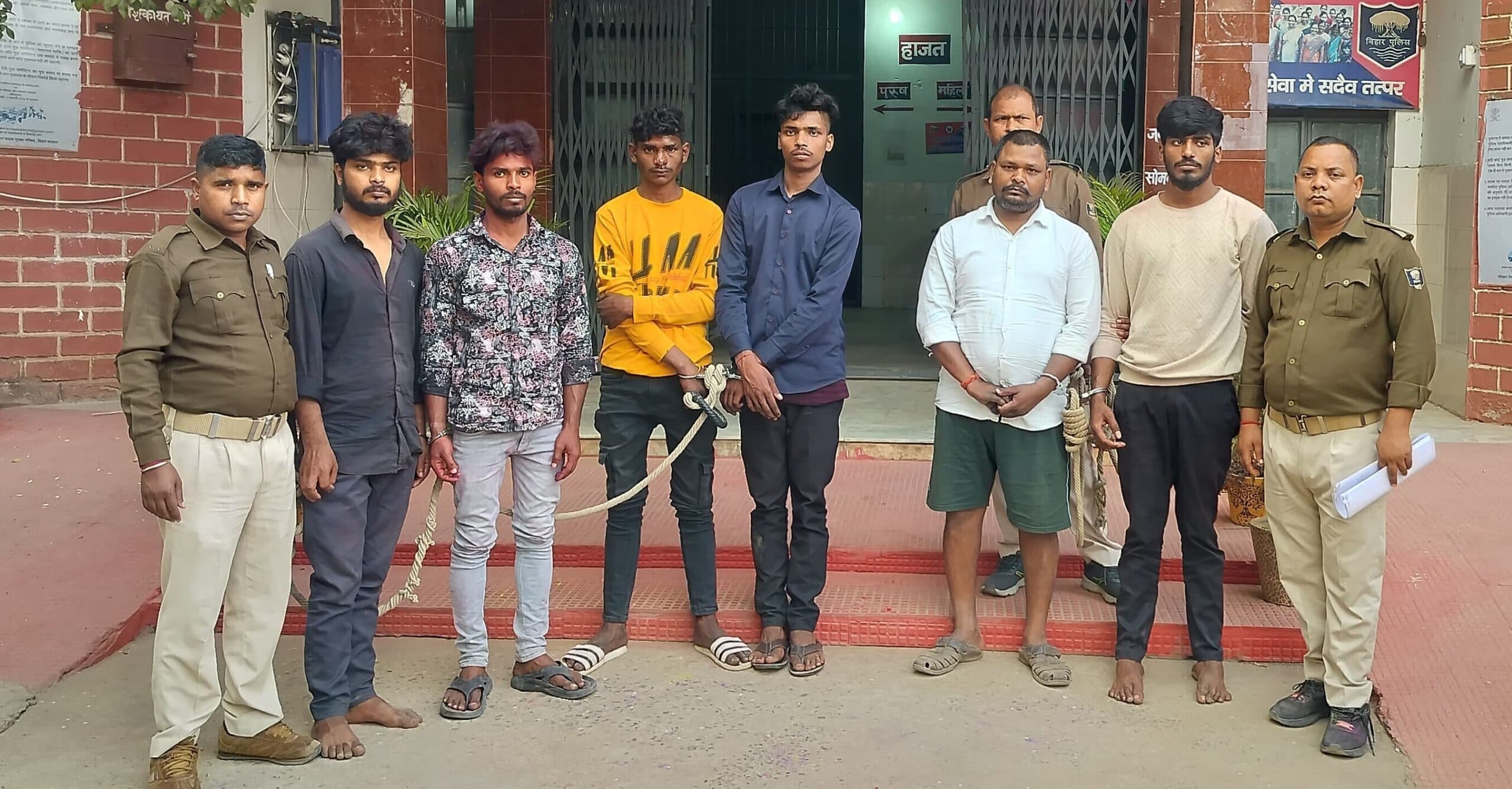 होली के दौरान हुड़दंग मचाने के आरोप में आधा दर्जन गिरफ्तार