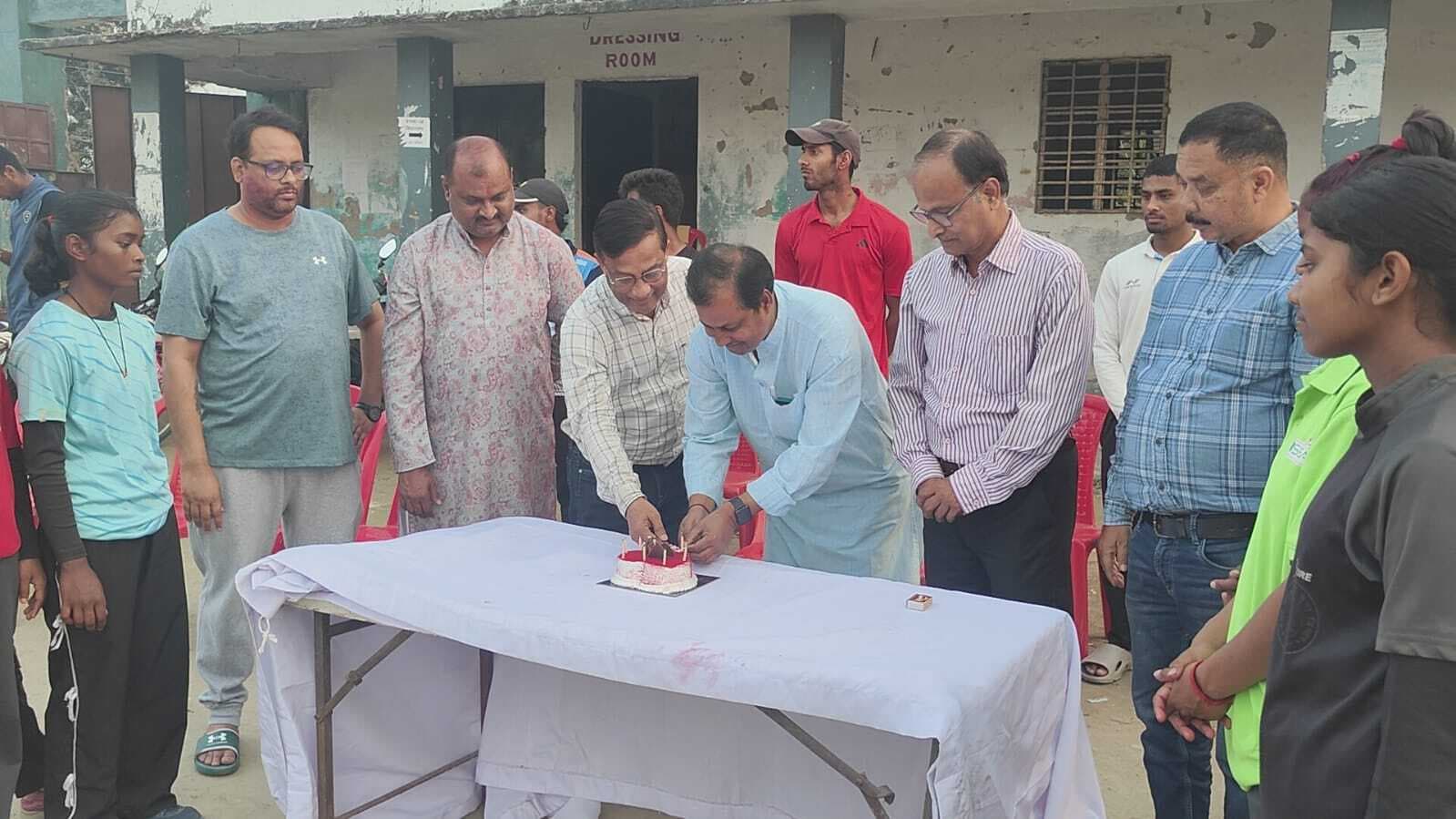 जिला खेल संघ ने मनाया डीएसए  ग्राउंड का स्थापना दिवस