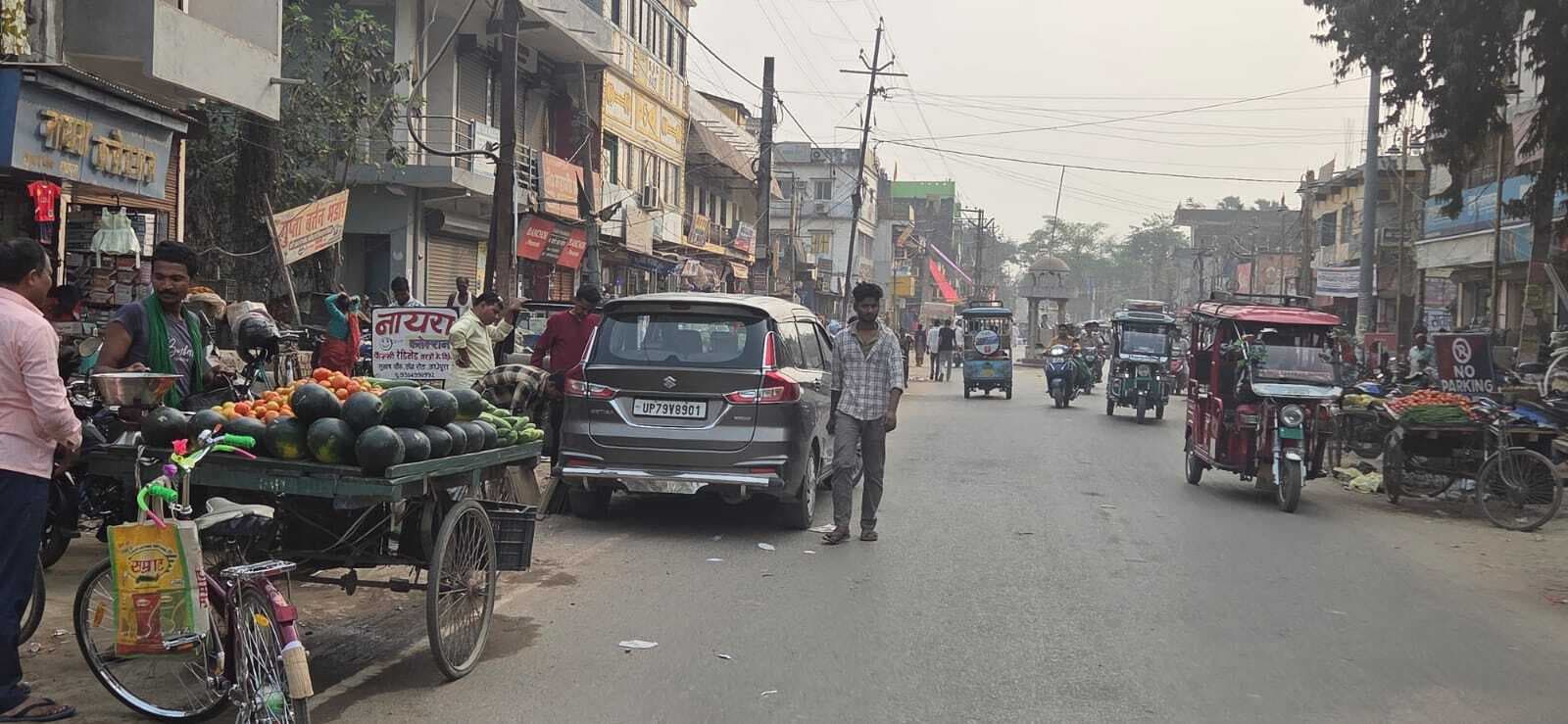 अतिक्रमण हटाने के कुछ दिन बाद भी स्थिति जस की तस