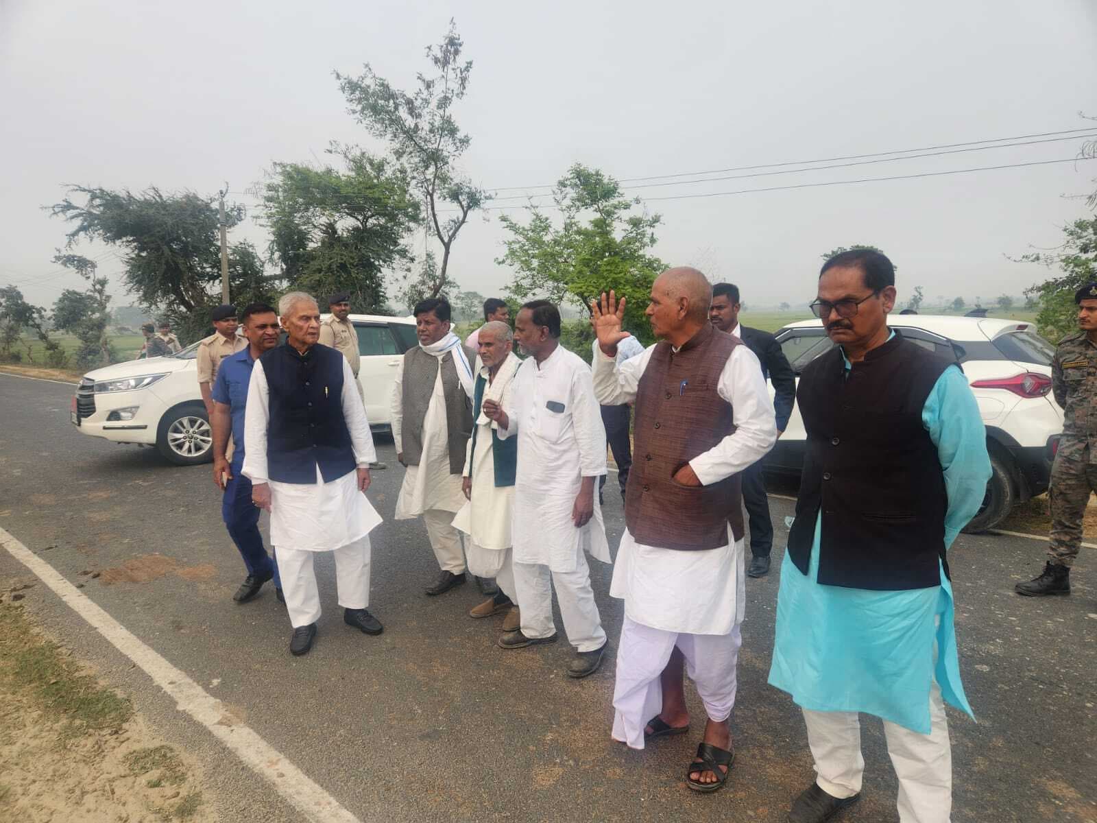 मरौना प्रखंड में खुलेगा नया कॉलेज, मंत्री ने किया संभावित जमीन का निरीक्षण