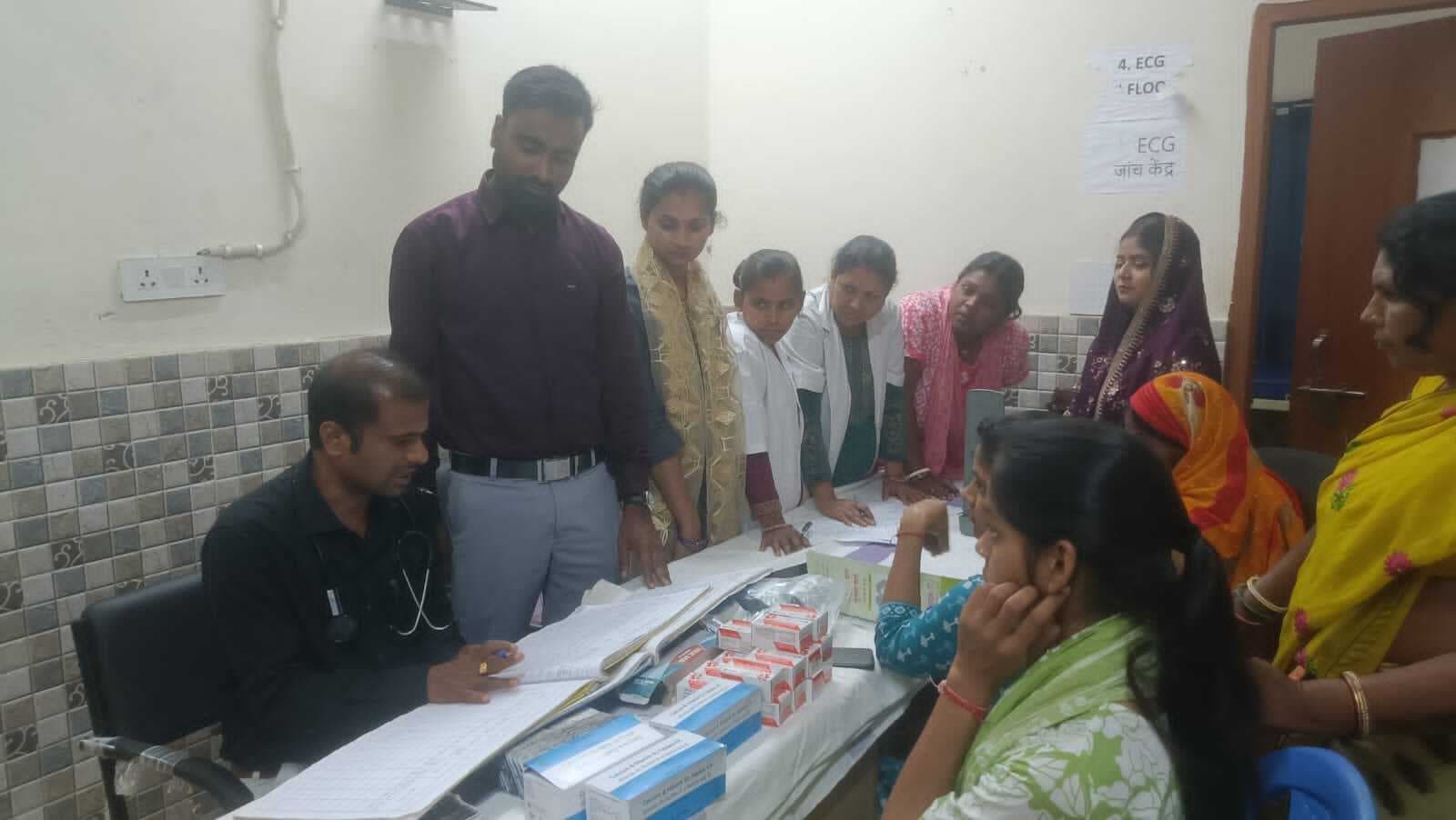 स्वास्थ्य को लेकर एएनसी जांच शिविर आयोजित