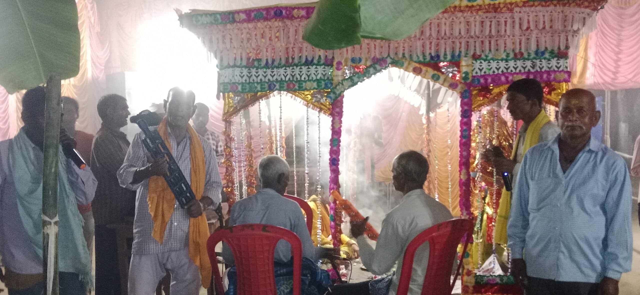 सधुवेली महलदार टोला में अष्टयाम से वातावरण भक्तिमय