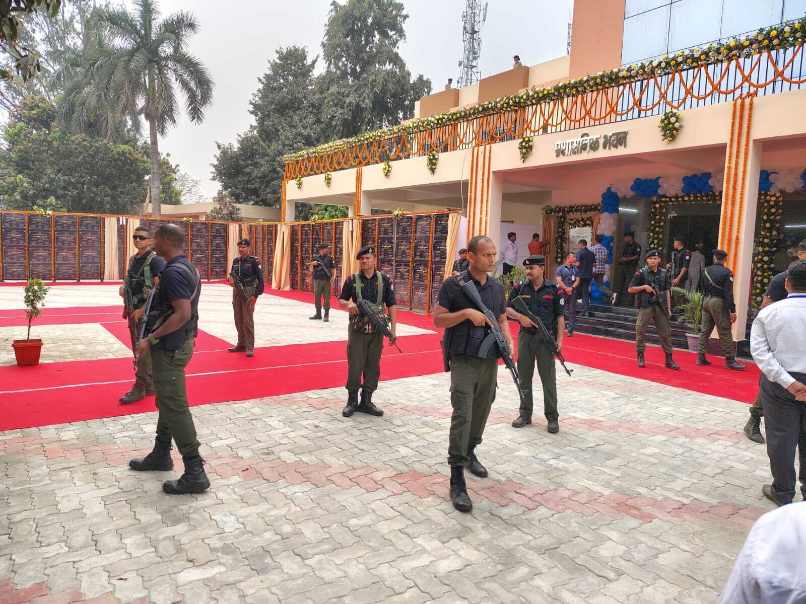 सीएम की सुरक्षा को था पुख्ता इंतजाम, चप्पे-चप्पे पर तैनात थे सुरक्षाकर्मी