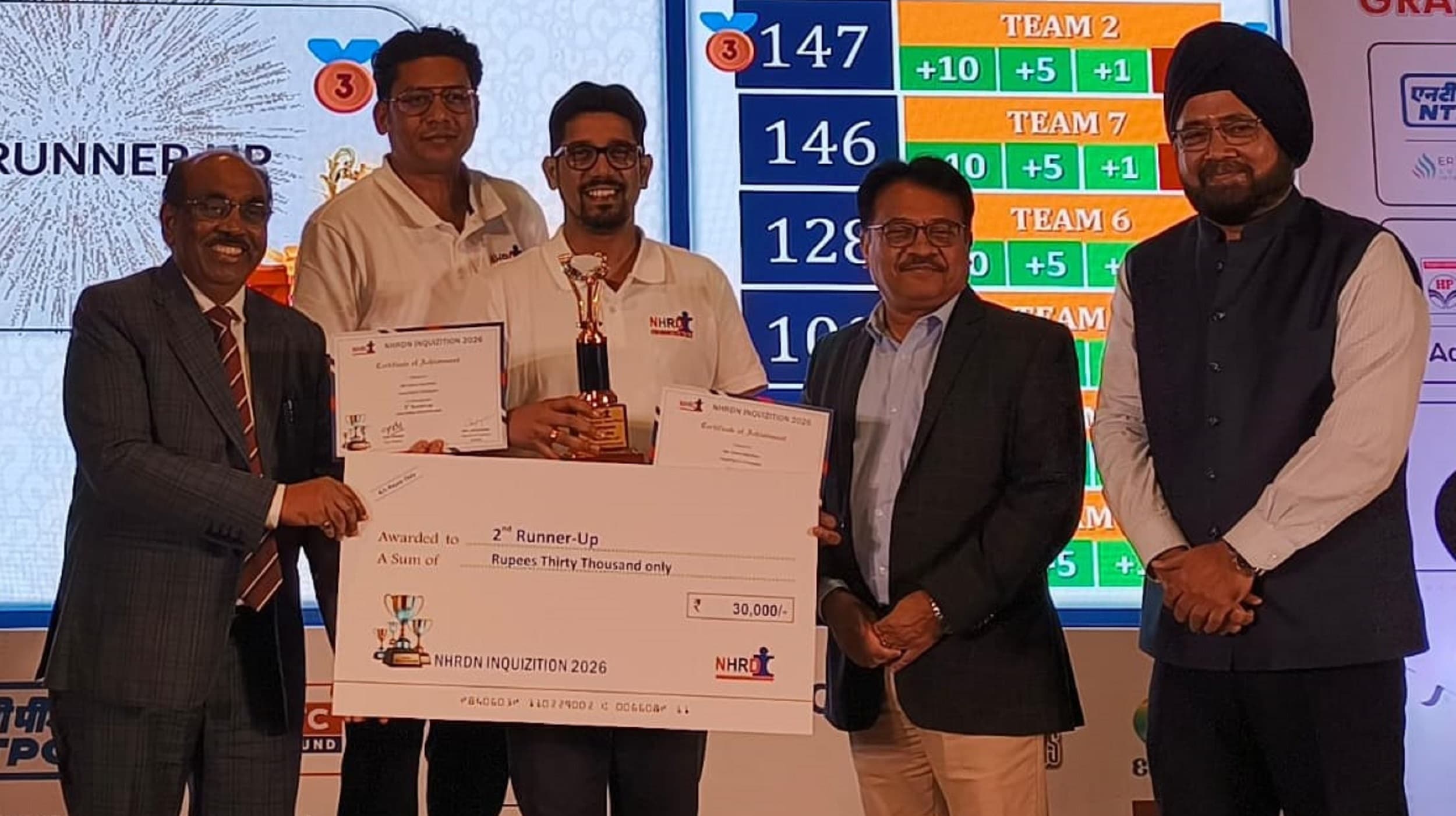 Bokaro News : राष्ट्रीय स्तर के क्विज में बीएसएल की टीम द्वितीय उप विजेता