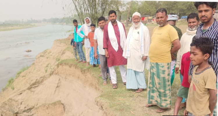 बेलगच्छी में परमान नदी का भीषण कटाव, 200 घरों पर मंडराया संकट