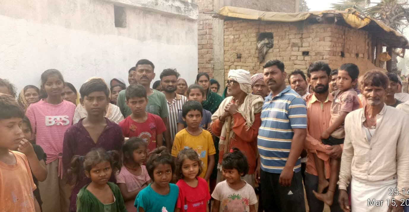 दामोदरपुर गांव के लोगों के जमीन पर बन रहा ग्रीन फील्ड