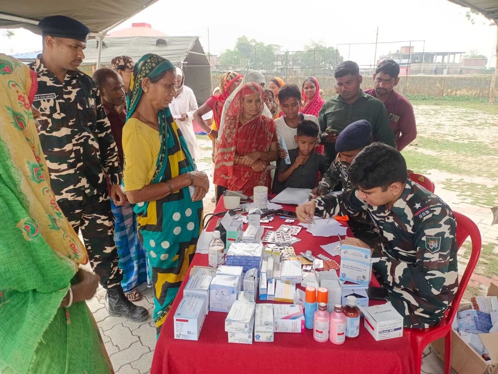 स्वास्थ्य शिविर में 283 ग्रामीणों ने करायी जांच