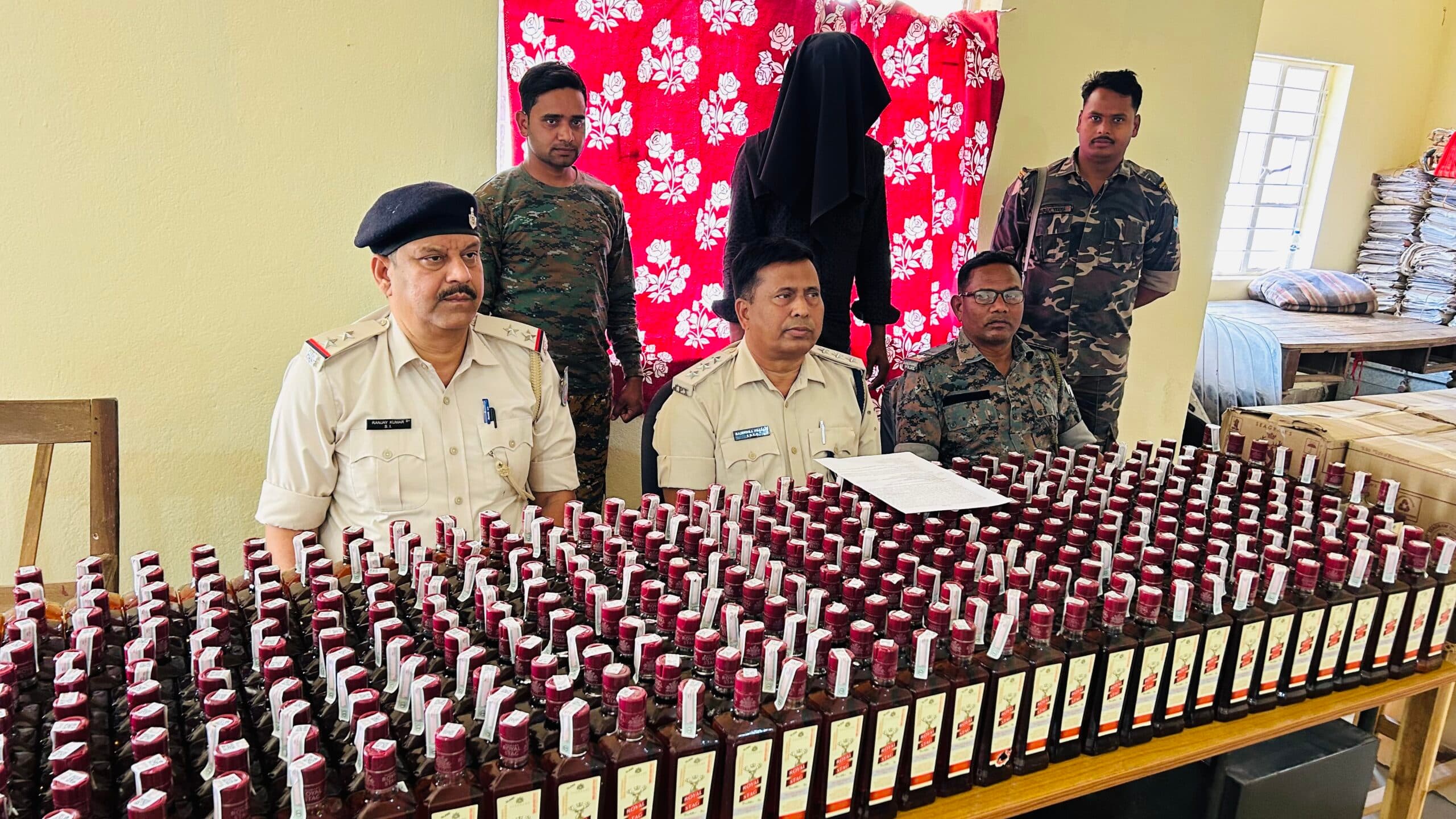 Giridih News :शराब लदा वाहन जब्त, एक गिरफ्तार