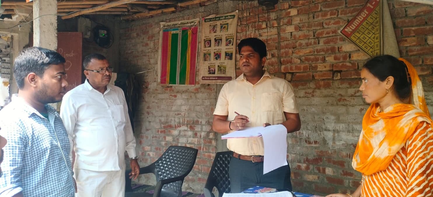एसडीओ ने किया आंगनबाड़ी का निरीक्षण