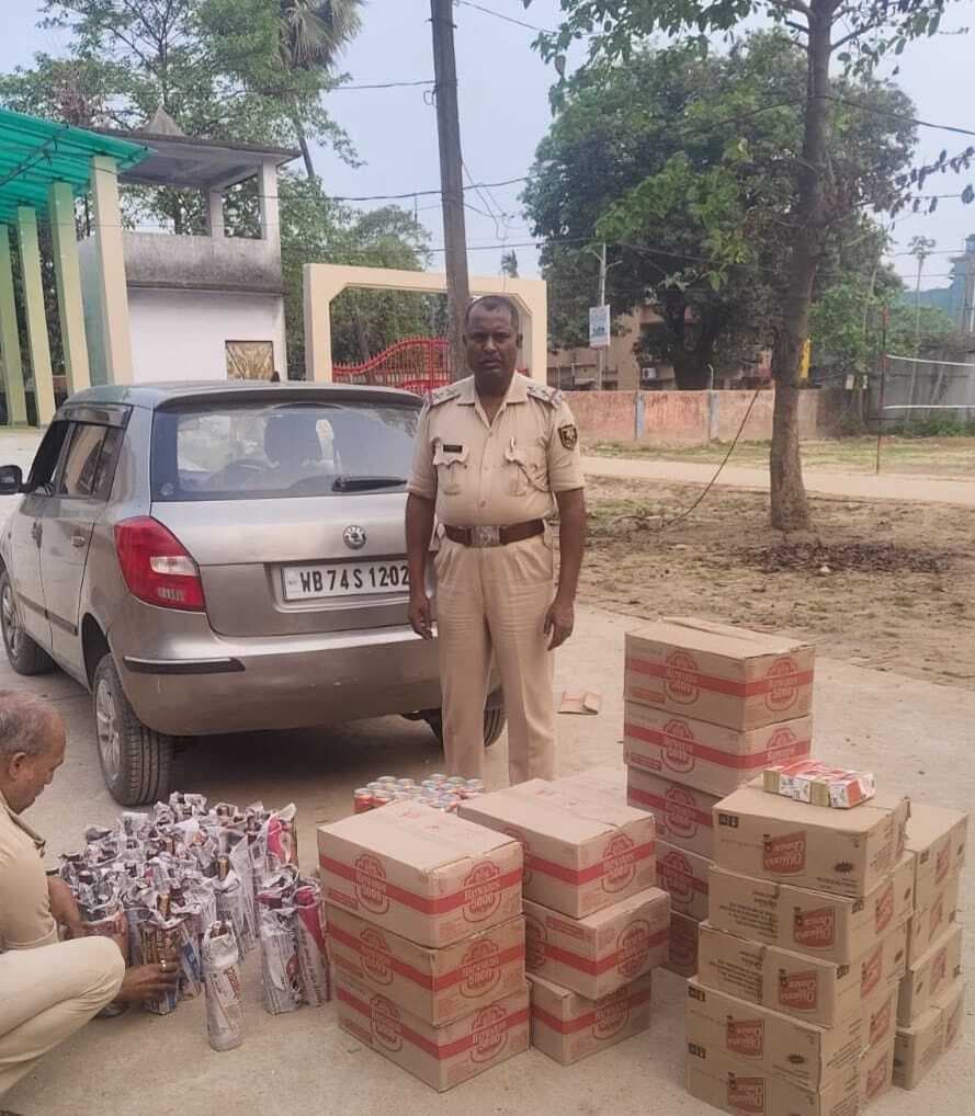 332 लीटर विदेशी शराब जब्त