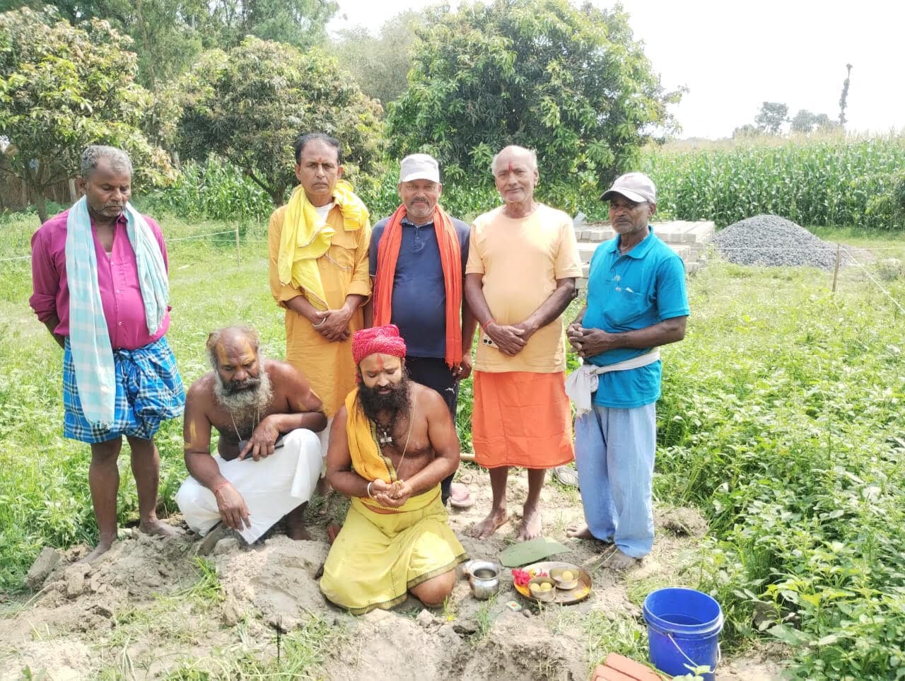 राम कथा को लेकर किया भूमि पूजन