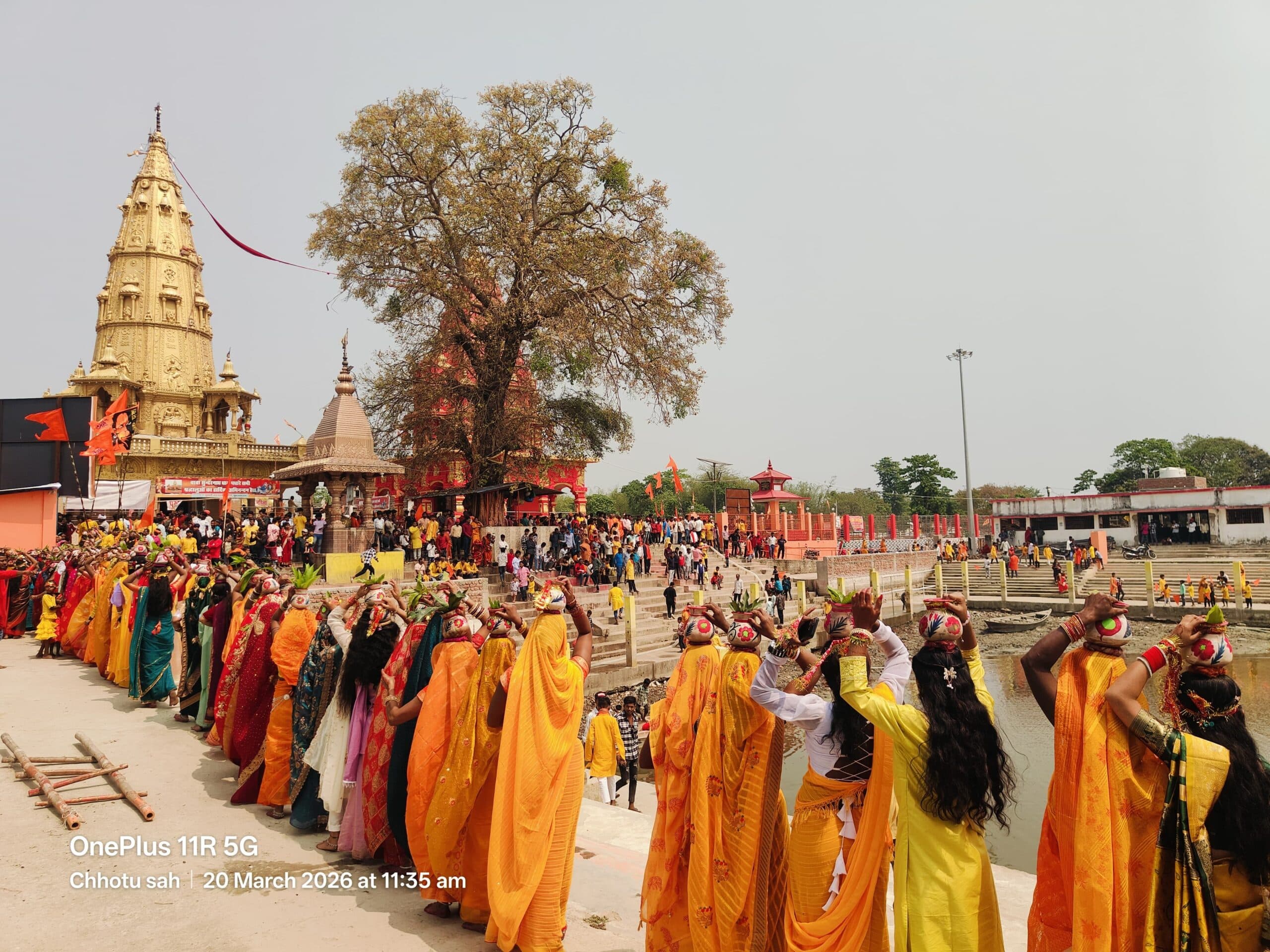 महाविष्णु यज्ञ को लेकर निकाली कलशयात्रा